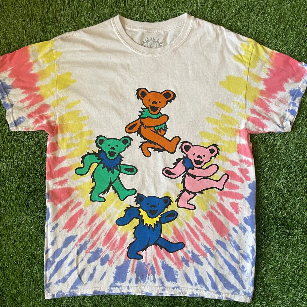 Grateful Dead 4 Bears Tie Dye Tee